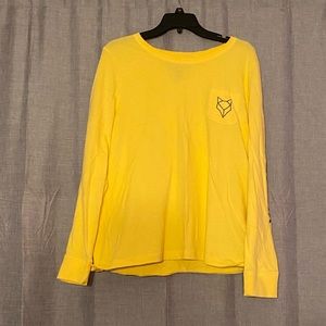 Yellow long sleeve tee